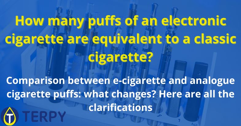 How many puffs of an e-cig are equivalent to a classic cigarette?