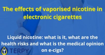 The effects of vaporised nicotine in electronic cigarettes