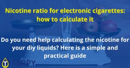 Nicotine ratio for electronic cigarettes