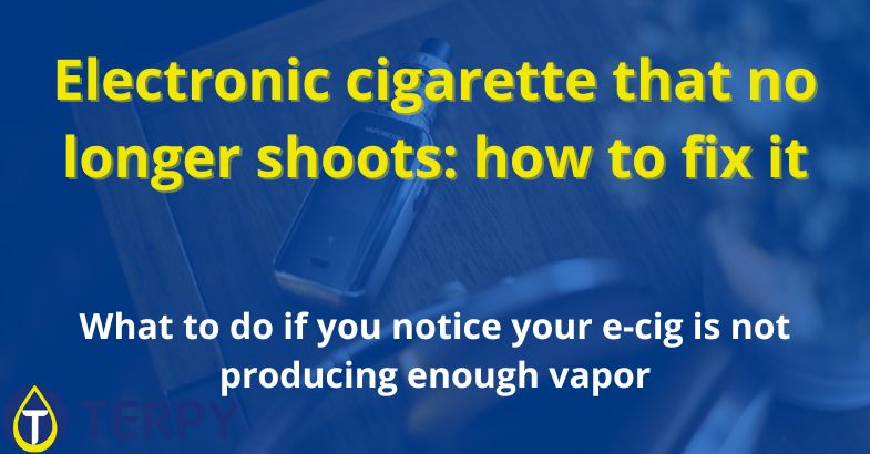 Electronic cigarette that no longer shoots