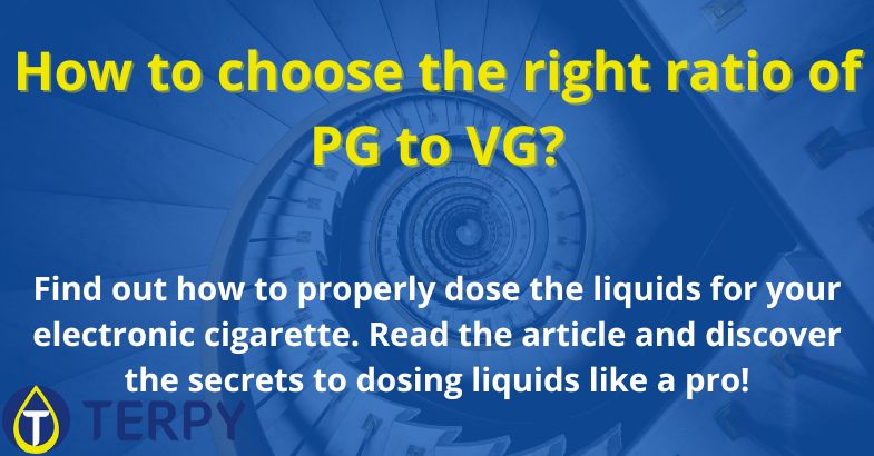 How to choose the right ratio of PG to VG?
